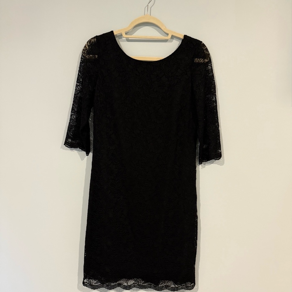 Banana Republic Black Lace Mini Dress